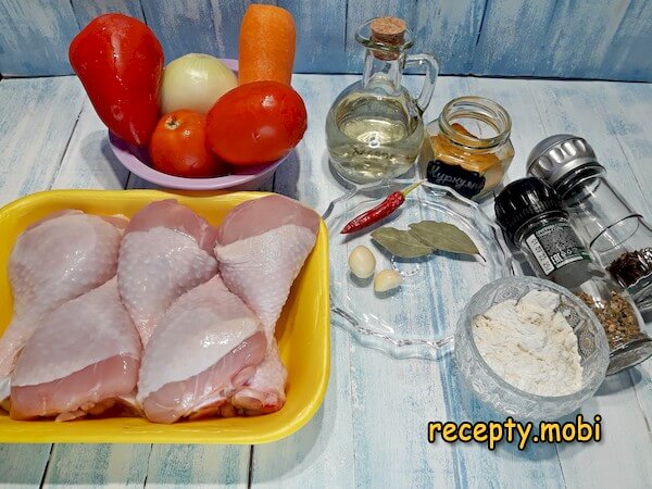 ингредиенты для приготовления куриных ножек - фото шаг 1