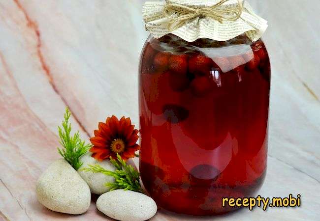 Клубничный компот на зиму
