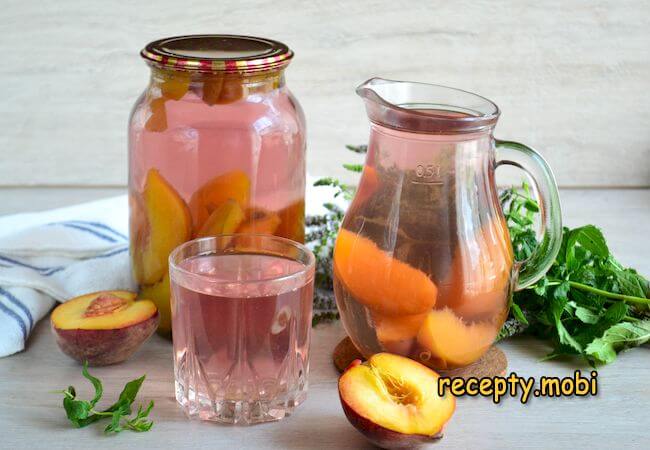 Компот из персиков на зиму