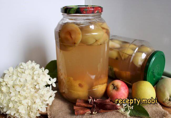 Компот из яблок и груш на зиму
