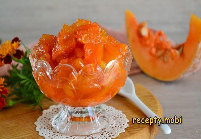 Варенье из тыквы с курагой