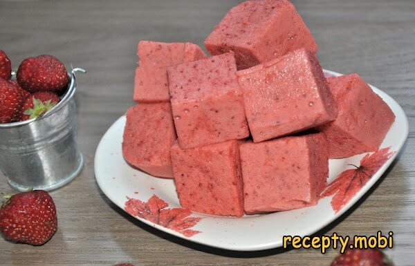 Клубничное суфле с желатином