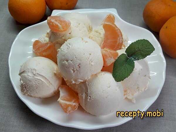 Мандариновое мороженое