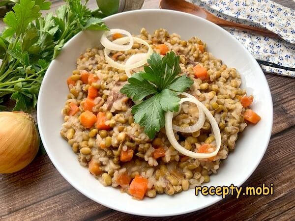 Машкичири - узбекский плов из маша