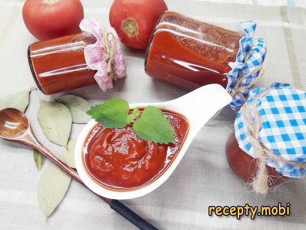 Кетчуп из томатной пасты в домашних условиях