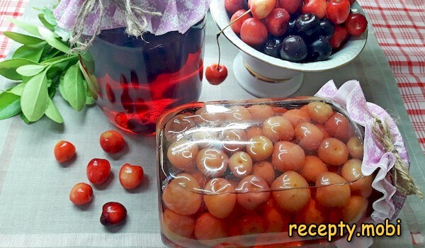 Компот из черешни на зиму
