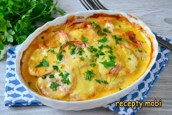 Мясо по-французски из куриного филе в духовке