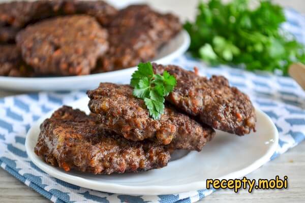 Печеночные оладьи из говяжьей печени