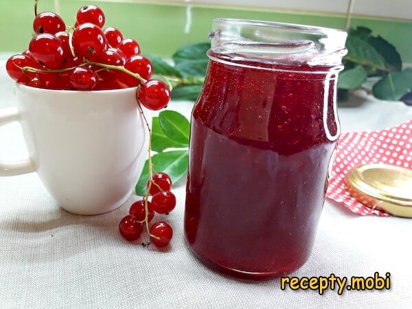 Желе из красной смородины на зиму