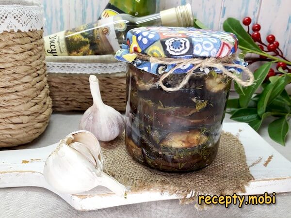Баклажаны маринованные с чесноком