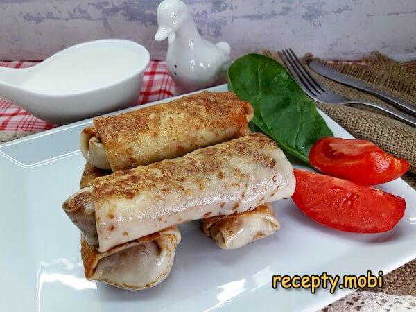 Блины с куриной печенью