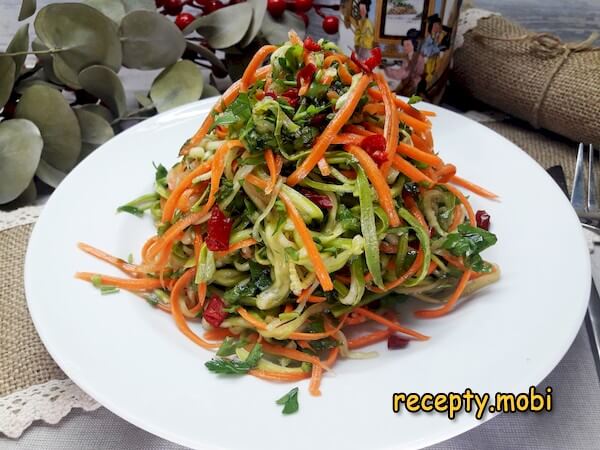 Кабачки по-корейски быстрого приготовления