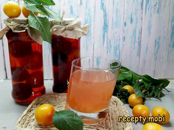 Компот из алычи на зиму