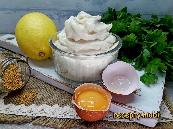 Домашний майонез с лимоном и горчицей в блендере