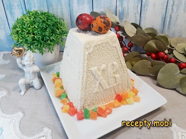 Творожная пасха со сгущенкой
