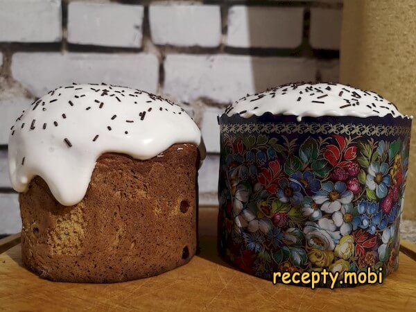 Творожный кулич на Пасху