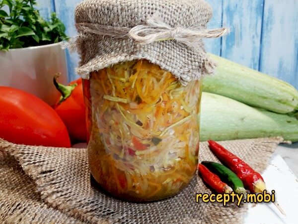 Кабачки по-корейски на зиму без стерилизации