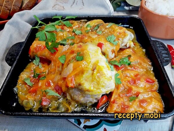 Куриные ножки на сковороде с подливкой
