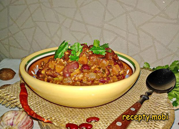 Лобио из красной фасоли по-грузински