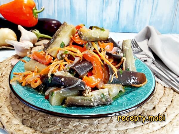 Маринованные баклажаны быстрого приготовления