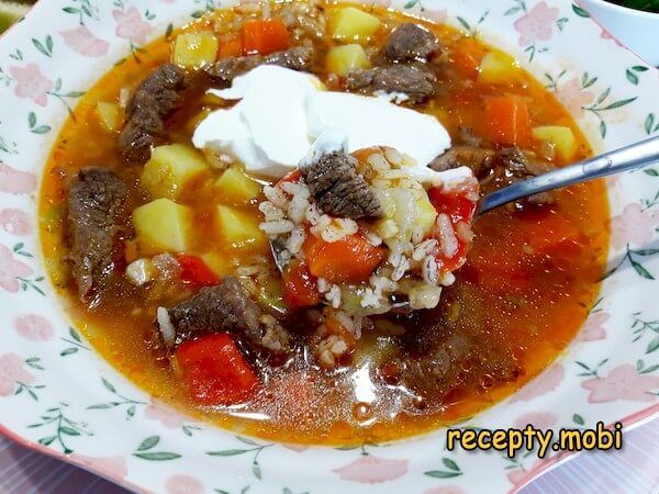 Супы из мяса