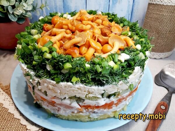 Салаты с грибами