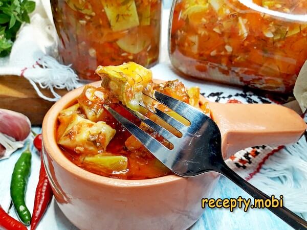 Юрча из кабачков на зиму