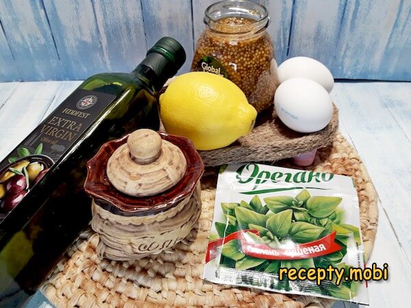 Ingredients for the dressing