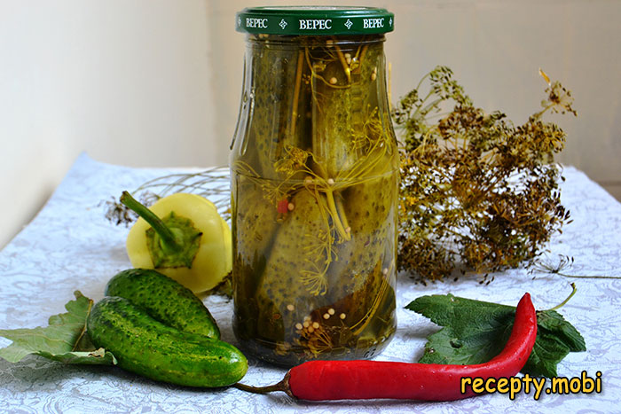 Маринованные огурцы корнишоны на зиму