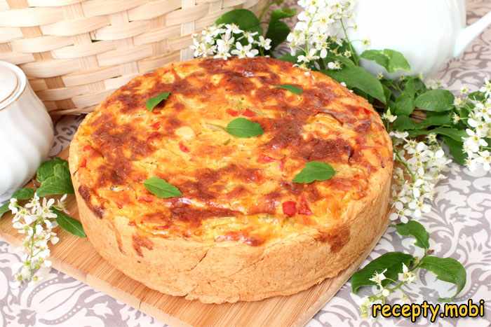 Пирог с курицей и перцем «Разноцветный»