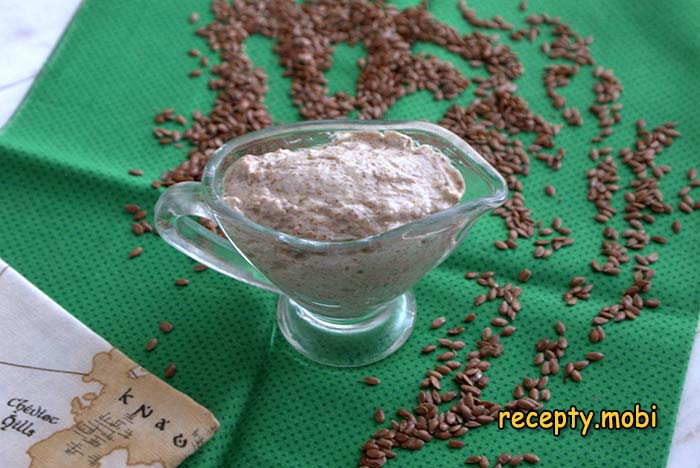 Соус-майонез из льняных семян