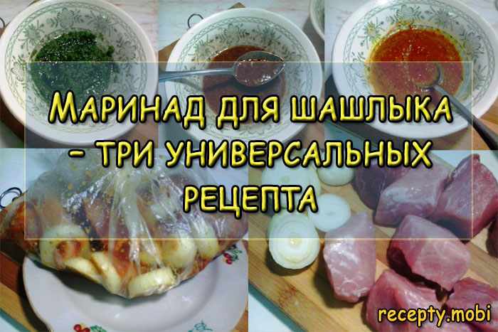 Маринад для шашлыка – три универсальных рецепта