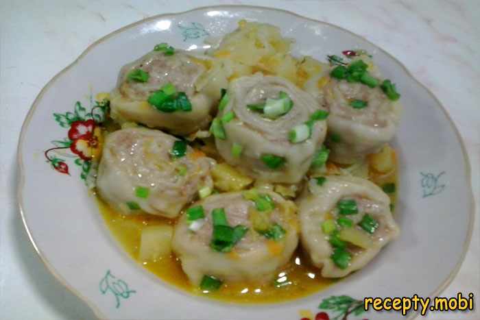 Штрудли с мясом