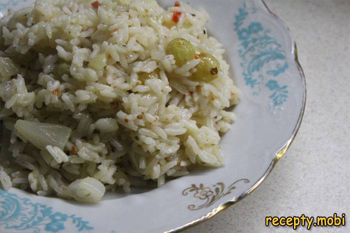 Рис на гарнир на курином бульоне