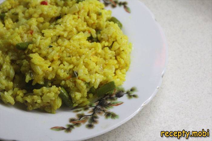Рис карри с овощами