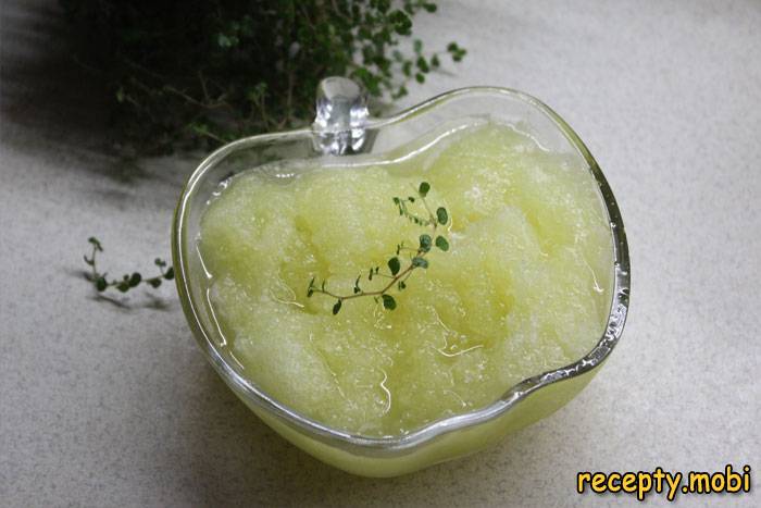 Сорбет из дыни или Melone mantecato