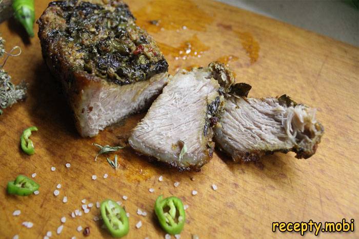 Pork loin in the oven