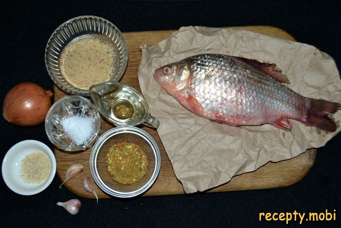 Ingredients for baking fish whole in the oven