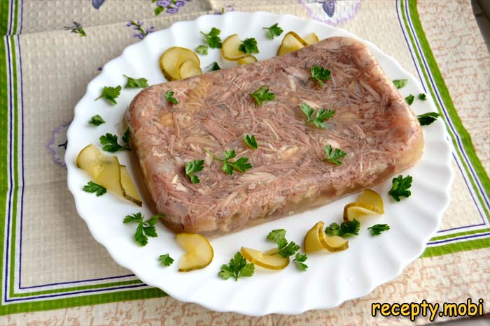 Холодец из свиных ножек и курицы