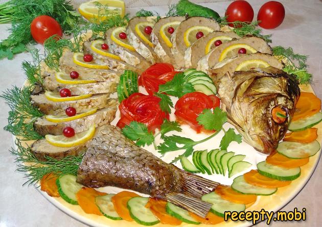 Фаршированный карп запеченный в духовке