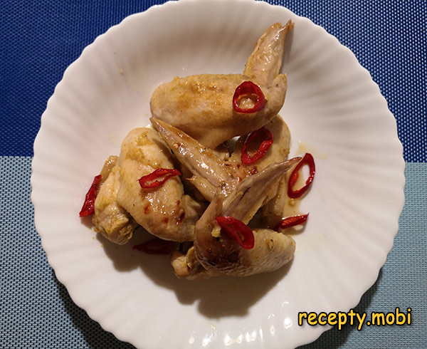 Куриные крылышки с мёдом в духовке