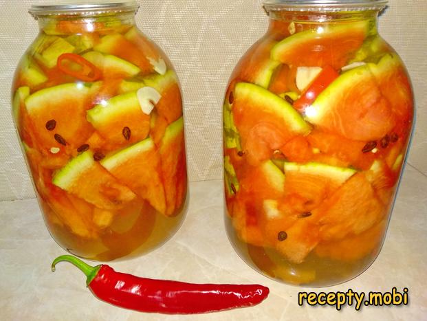 Маринованные арбузы в банках (зимние разносолы)