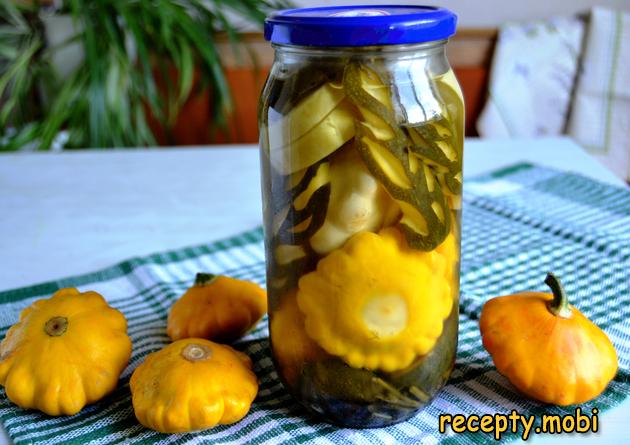 Маринованные патиссоны и кабачки на зиму