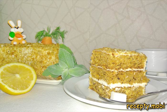 Морковный торт с сырным кремом