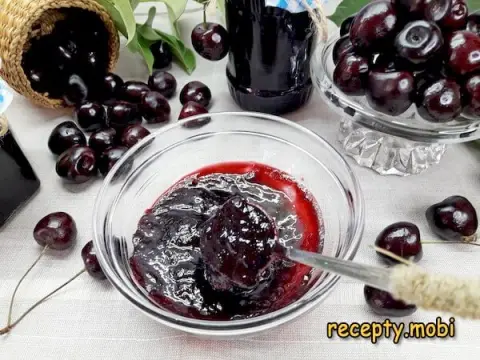 Pitted Sweet Cherry Jam for Winter
