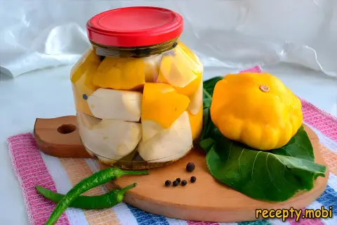 Pickled Patissons for Winter without Sterilization